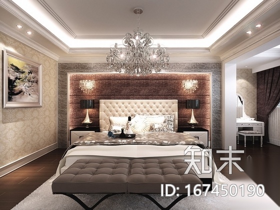 [南通]精装现代简欧三居室装修图（含效果）cad施工图下载【ID:167450190】