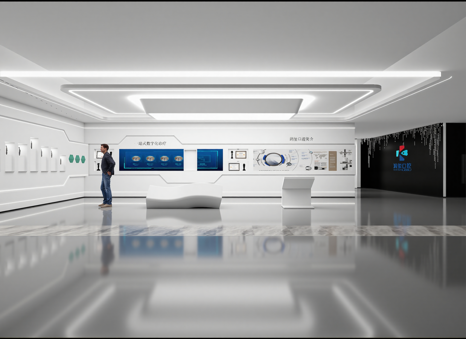 现代医疗展厅3D模型下载【ID:1215101876】