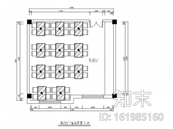 酒店早餐厅室内装修图（含效果）cad施工图下载【ID:161985160】