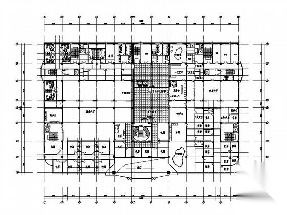 77米大型现代风格假日广场建筑设计施工图cad施工图下载【ID:165627122】