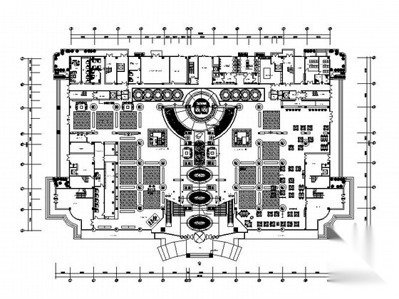 77米大型现代风格假日广场建筑设计施工图cad施工图下载【ID:165627122】