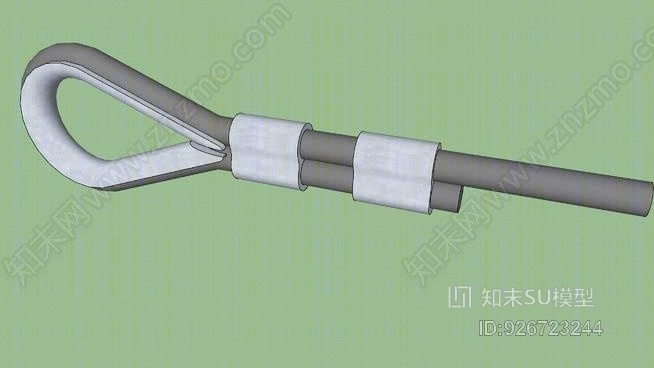 用于1/4“绳或电缆的佛兰芒眼套环”SU模型下载【ID:926723244】