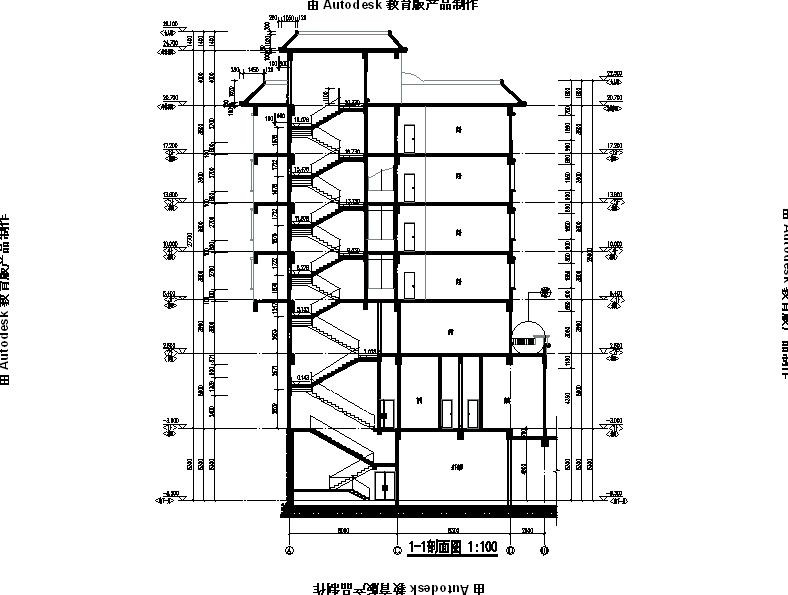 [宁夏]七层框架结构商业建筑设计施工图（含计算书）cad施工图下载【ID:151454164】