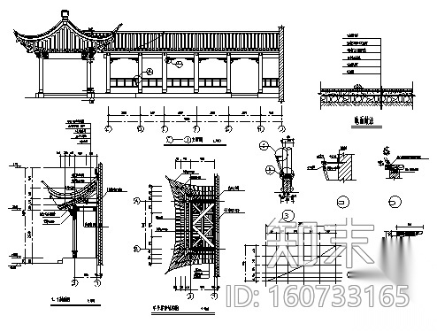 [合集]百套古建筑施工图（含仿古建筑）施工图下载【ID:160733165】