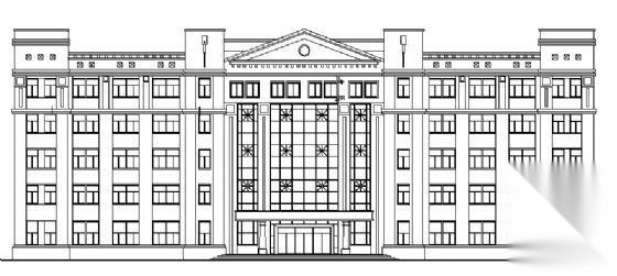 某五层办公楼建筑方案图cad施工图下载【ID:151411193】