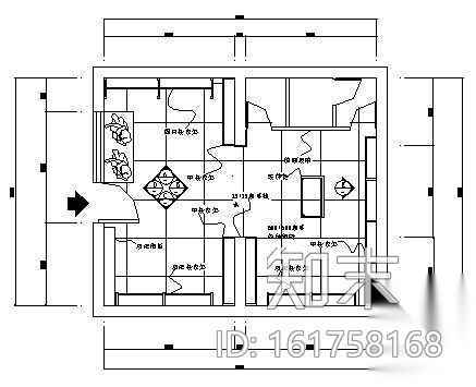 简单服装店装修方案图cad施工图下载【ID:161758168】