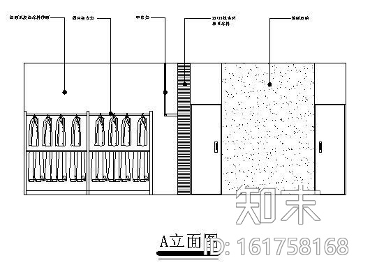 简单服装店装修方案图cad施工图下载【ID:161758168】