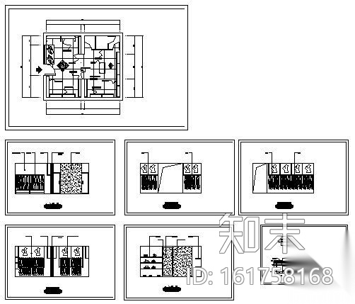 简单服装店装修方案图cad施工图下载【ID:161758168】