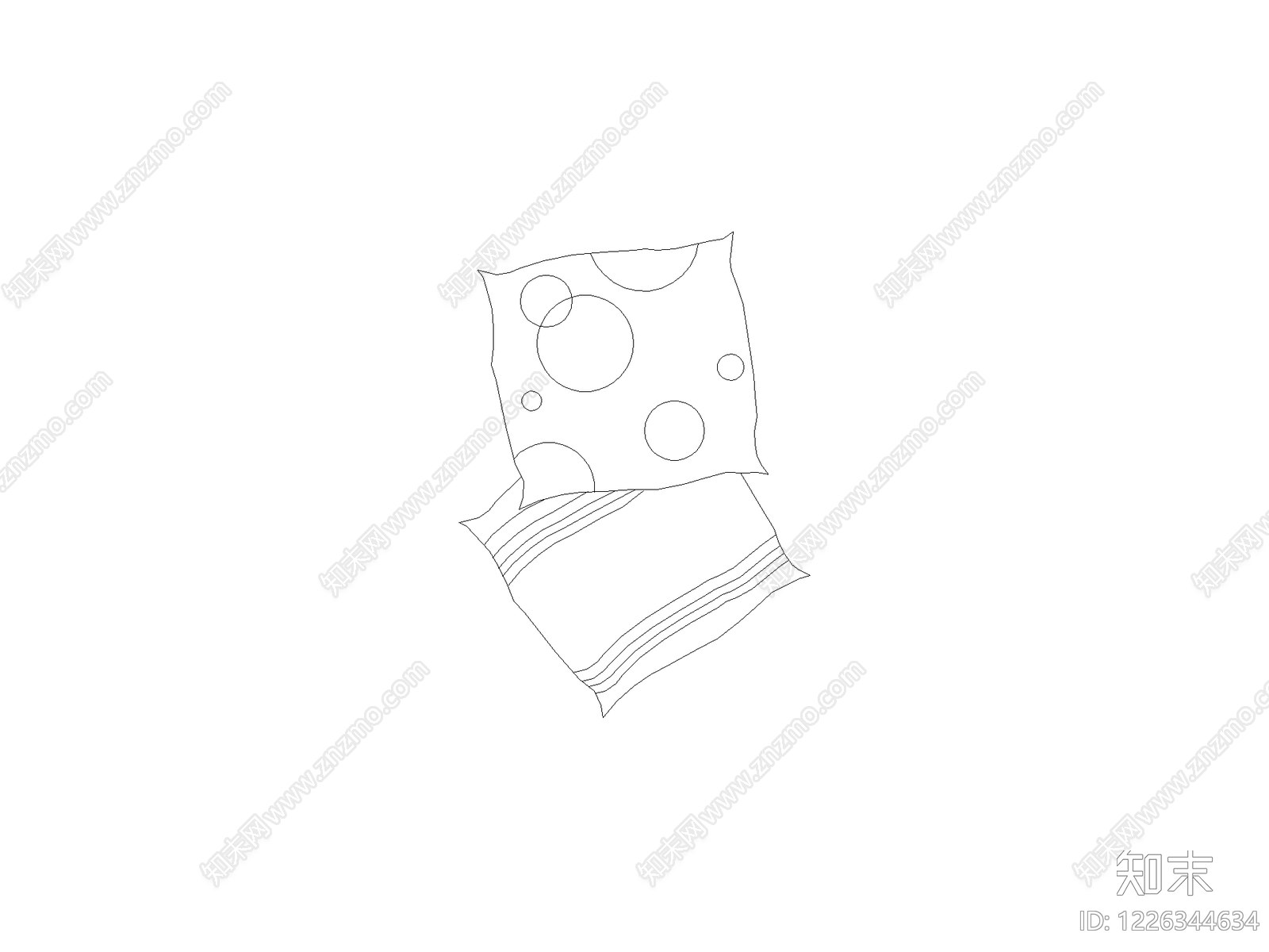 现代床CAD图纸
