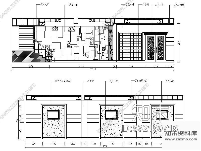 图块/节点家庭娱乐室立面图cad施工图下载【ID:832180718】