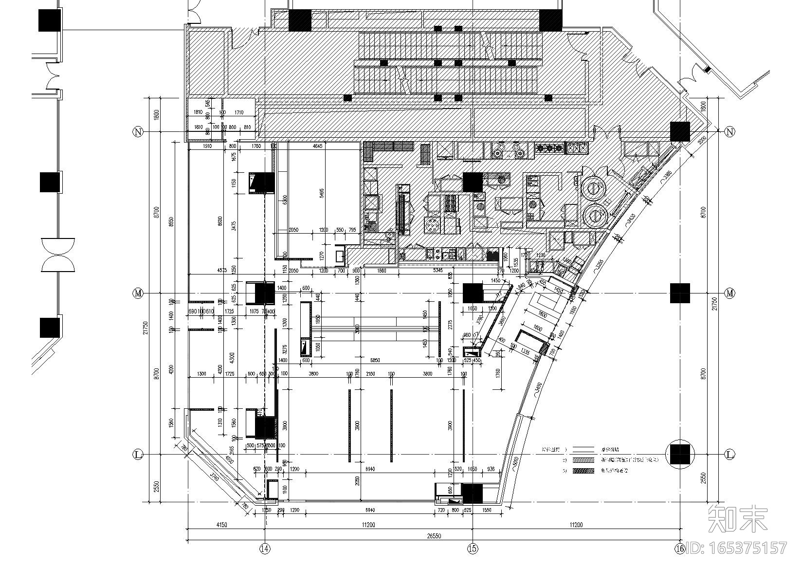 [上海]鹅夫人莘庄仲盛店CAD施工图+实景拍摄cad施工图下载【ID:165375157】