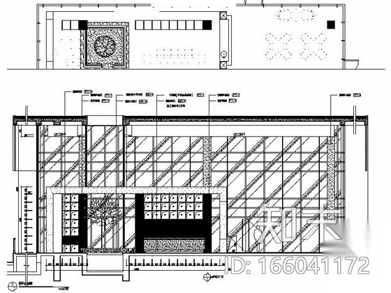 [浙江]某花园小区会所室内装修施工图cad施工图下载【ID:166041172】
