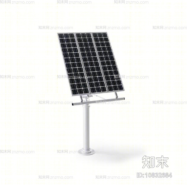 黑色太阳能3D模型下载【ID:10832684】