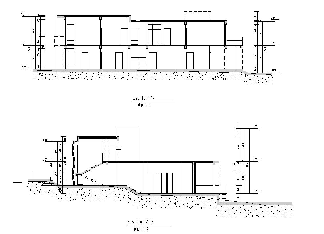 多层建筑别墅建筑设计文本（包效果图+施工图）施工图下载【ID:167520144】