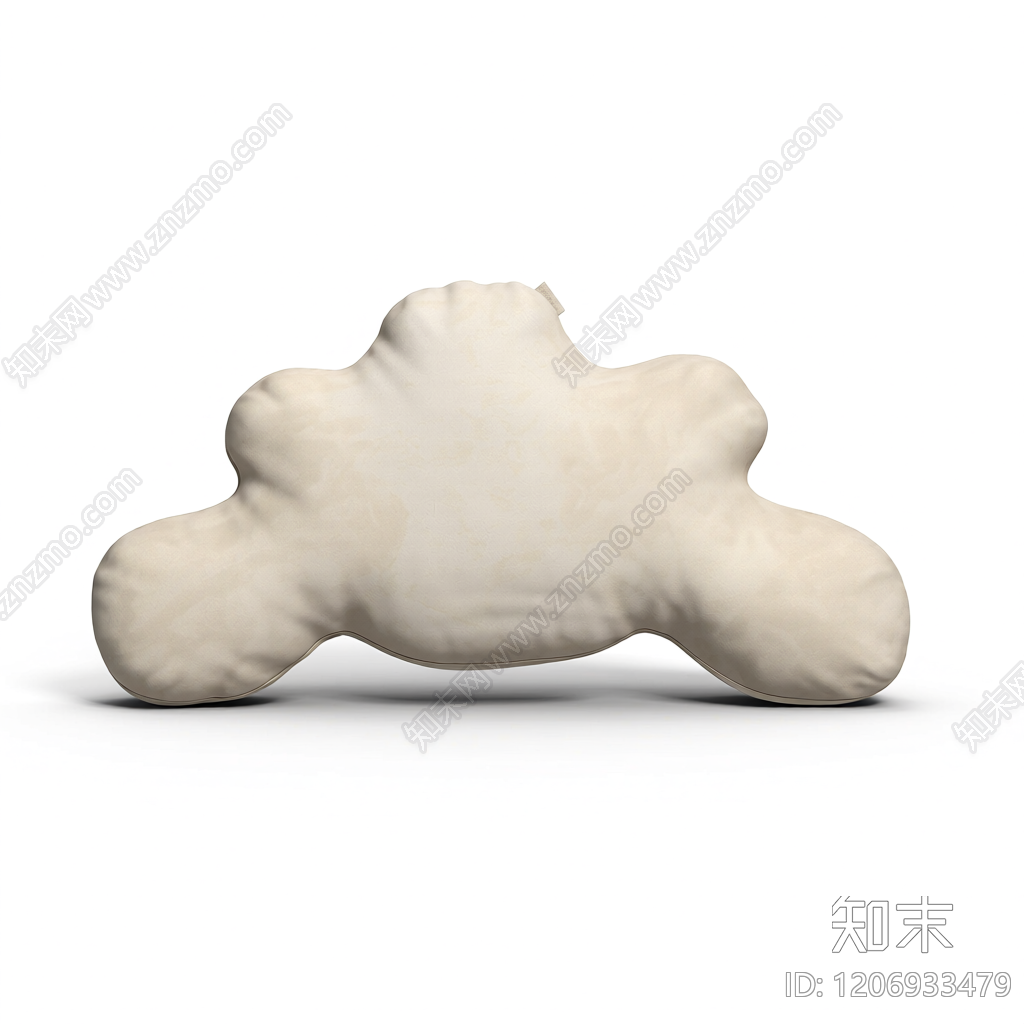 云朵造型靠垫3D模型下载【ID:1206933479】
