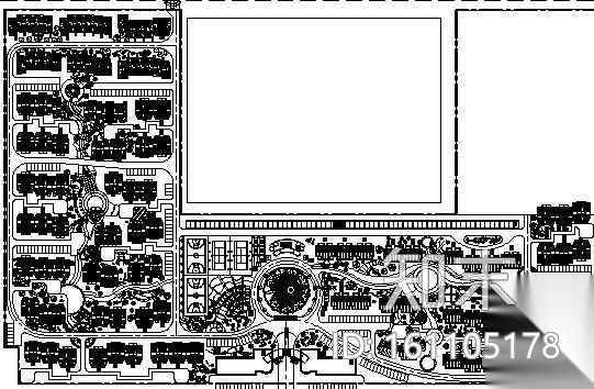 某别墅区规划设计cad施工图下载【ID:161105178】