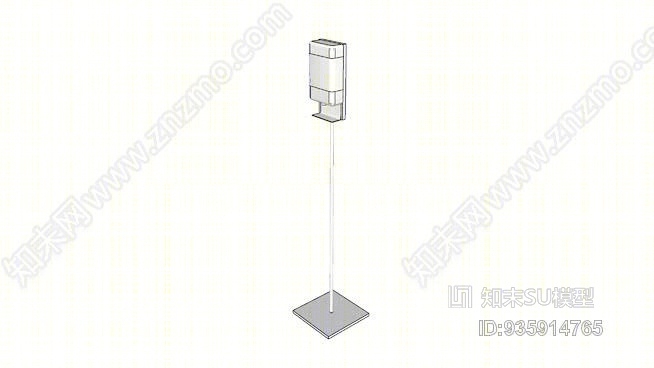 A5076-分配器，洗手液，独立式SU模型下载【ID:935914765】