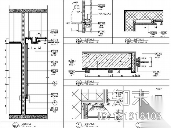 [惠州]市中心高档酒店游泳池区装修施工图（含效果）cad施工图下载【ID:161918103】