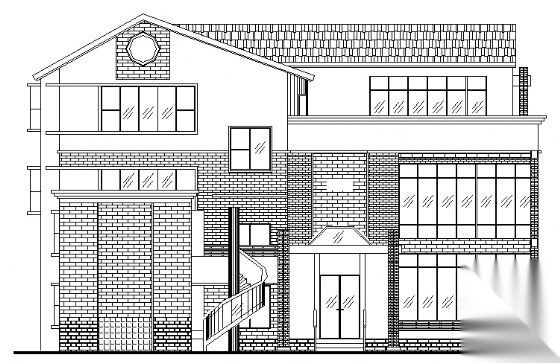 某三层小别墅建筑施工图cad施工图下载【ID:151392143】