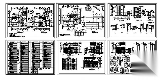 某三层小别墅建筑施工图cad施工图下载【ID:151392143】