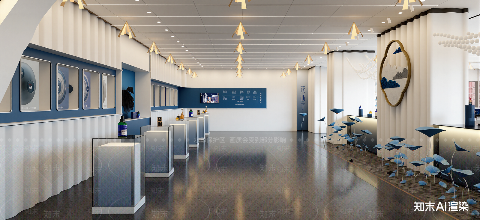 现代化妆品展台SU模型下载【ID:1222190738】