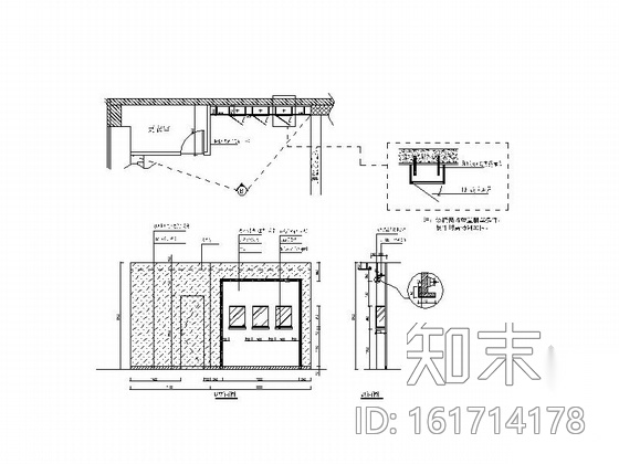 [威海]商业核心区时尚高档珠宝店室内装修施工图施工图下载【ID:161714178】