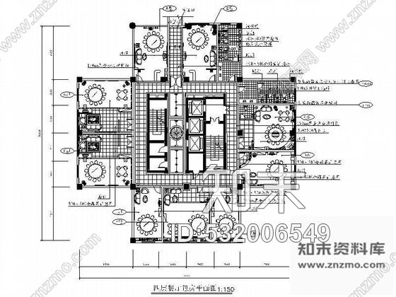 施工图三星级酒店餐厅包房设计装修图施工图下载【ID:532006549】