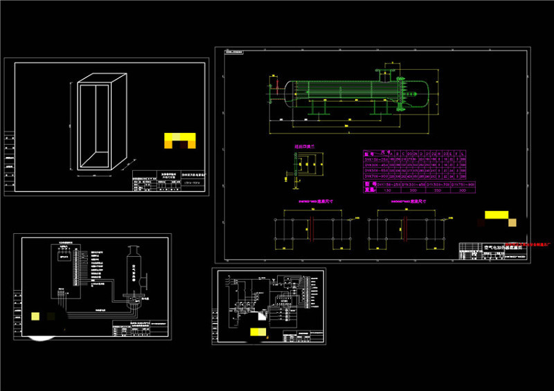 电加热器图CAD机械图纸cad施工图下载【ID:149618111】