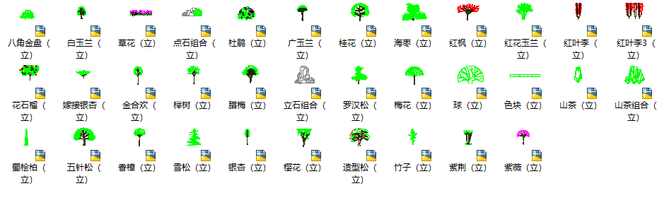 园林景观CAD专用图块大集合施工图下载【ID:161796150】