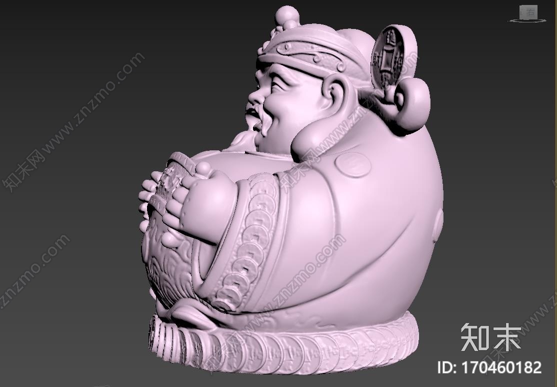 黄财神3d打印模型下载【ID:170460182】