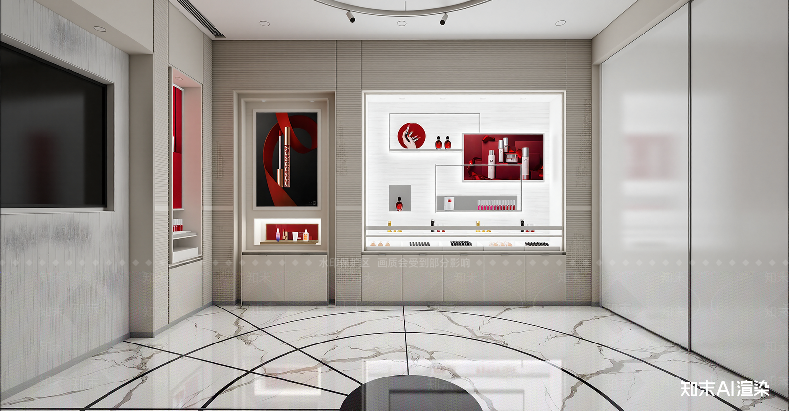 现代美妆店SU模型下载【ID:1215938306】