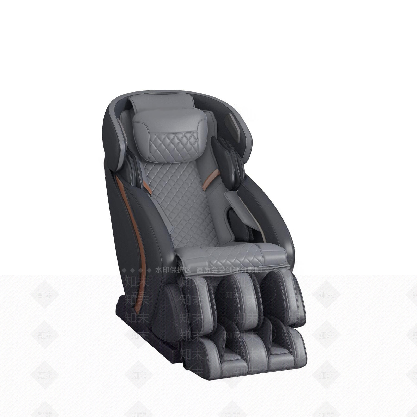 现代皮革按摩椅3D模型下载【ID:1119443186】