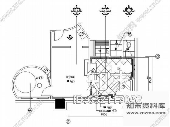 施工图酒店桑拿SPA室装修施工图cad施工图下载【ID:632117052】