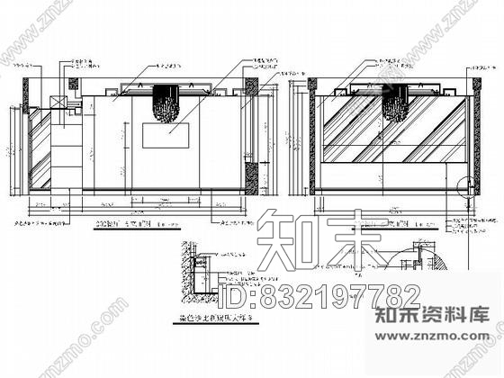 图块/节点红酒会所餐厅立面图cad施工图下载【ID:832197782】