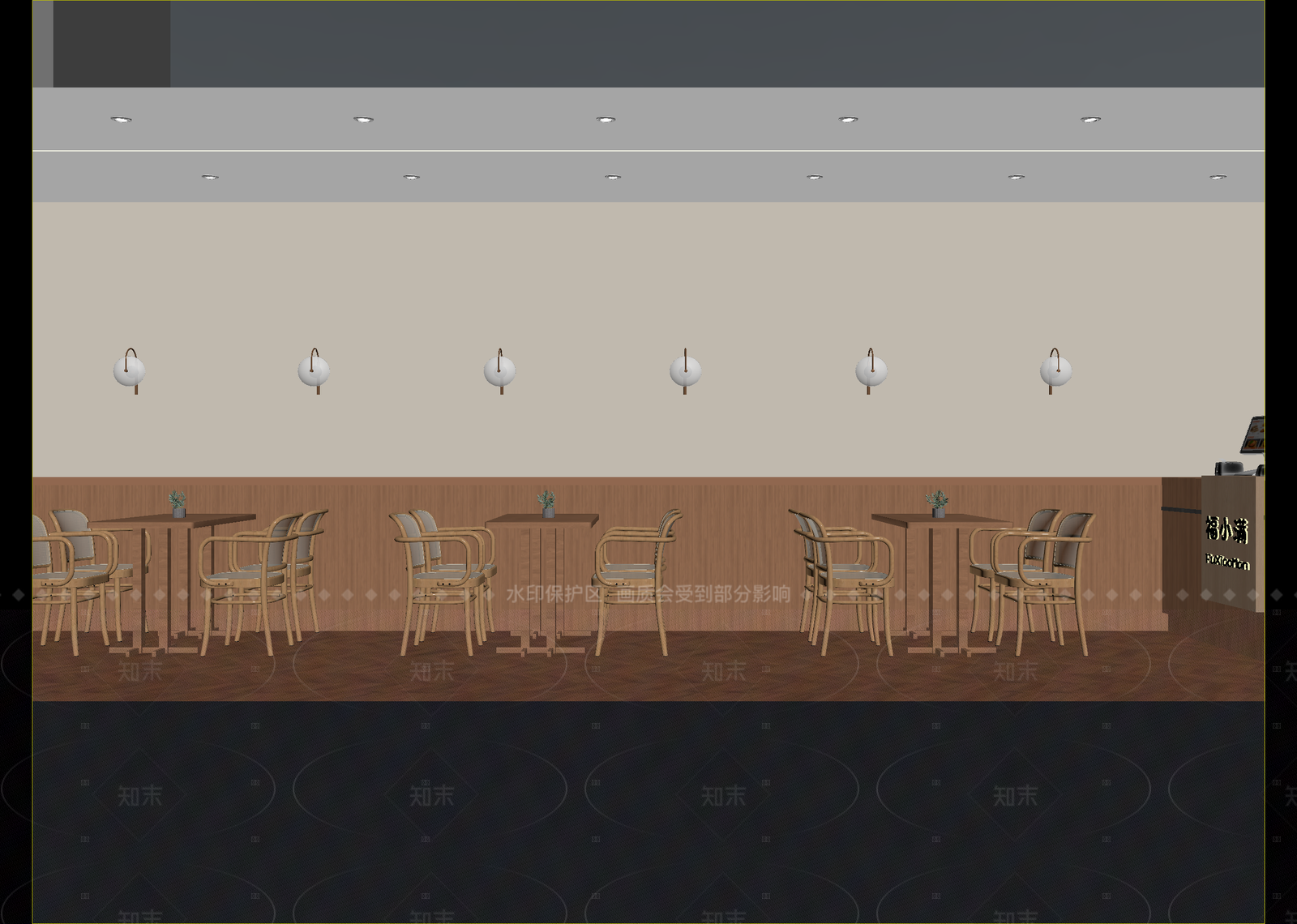 现代咖啡厅3D模型下载【ID:1214944463】