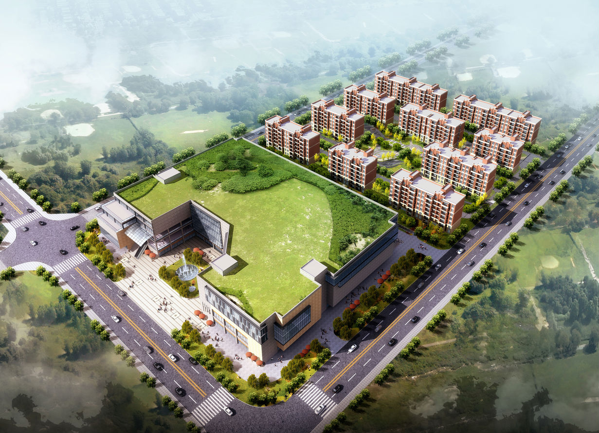 ​[上海]华侨城建筑方案文本设计（欧陆风格）施工图下载【ID:167043126】