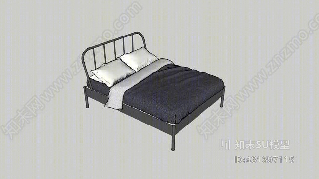 kopardal宜家床框架SU模型下载【ID:431697115】