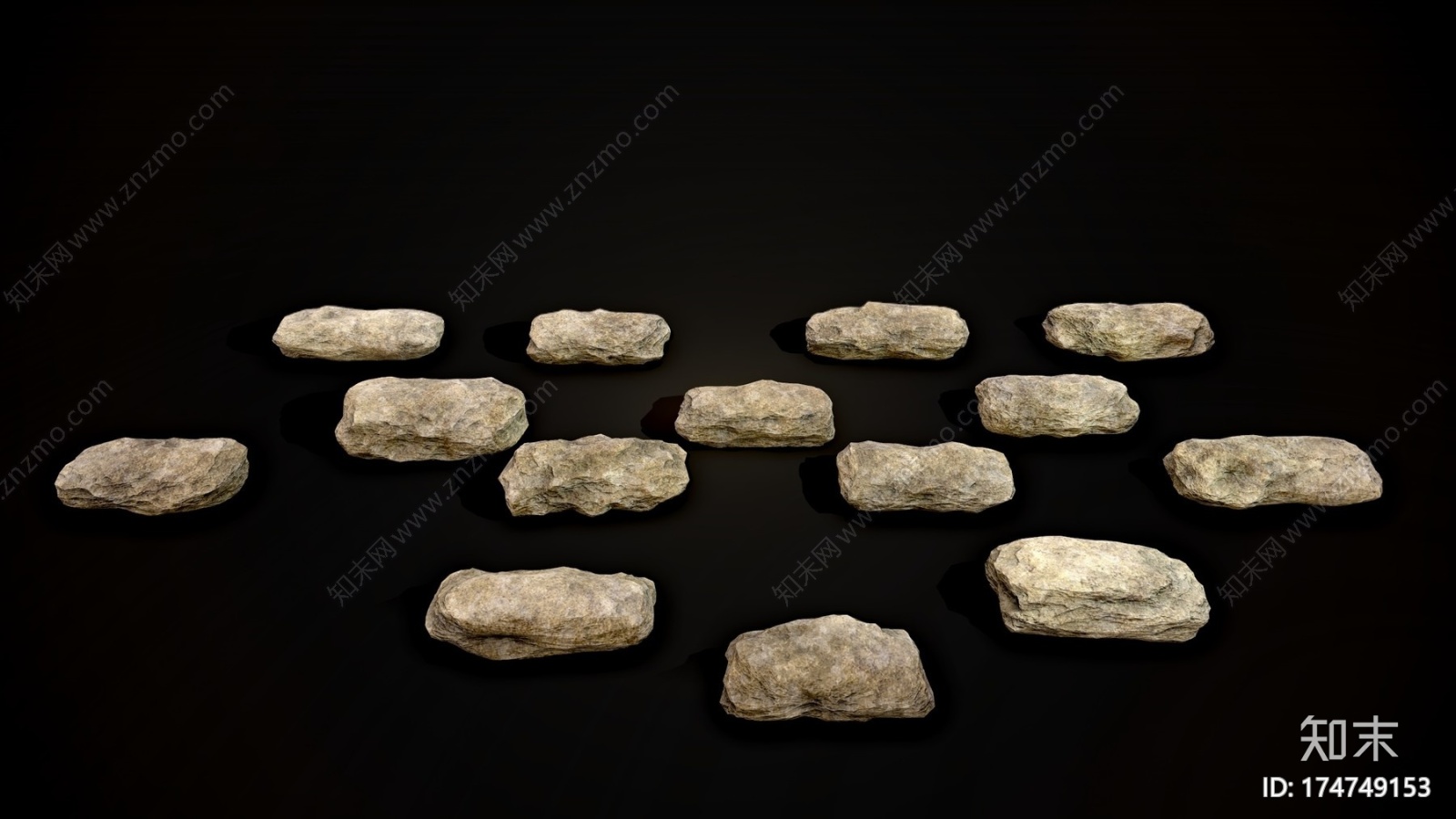 低聚石头包装Vol.1CG模型下载【ID:174749153】