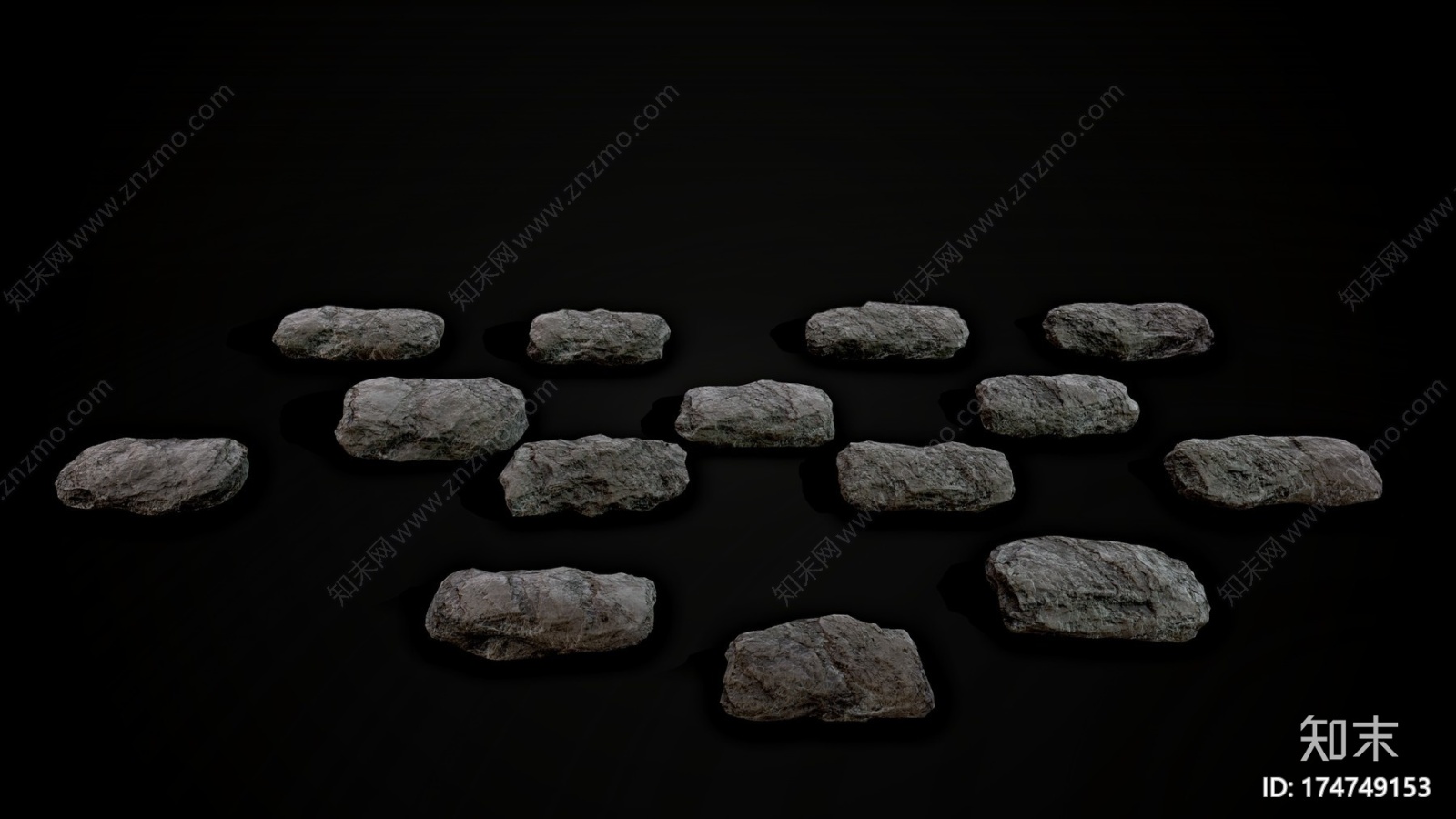 低聚石头包装Vol.1CG模型下载【ID:174749153】