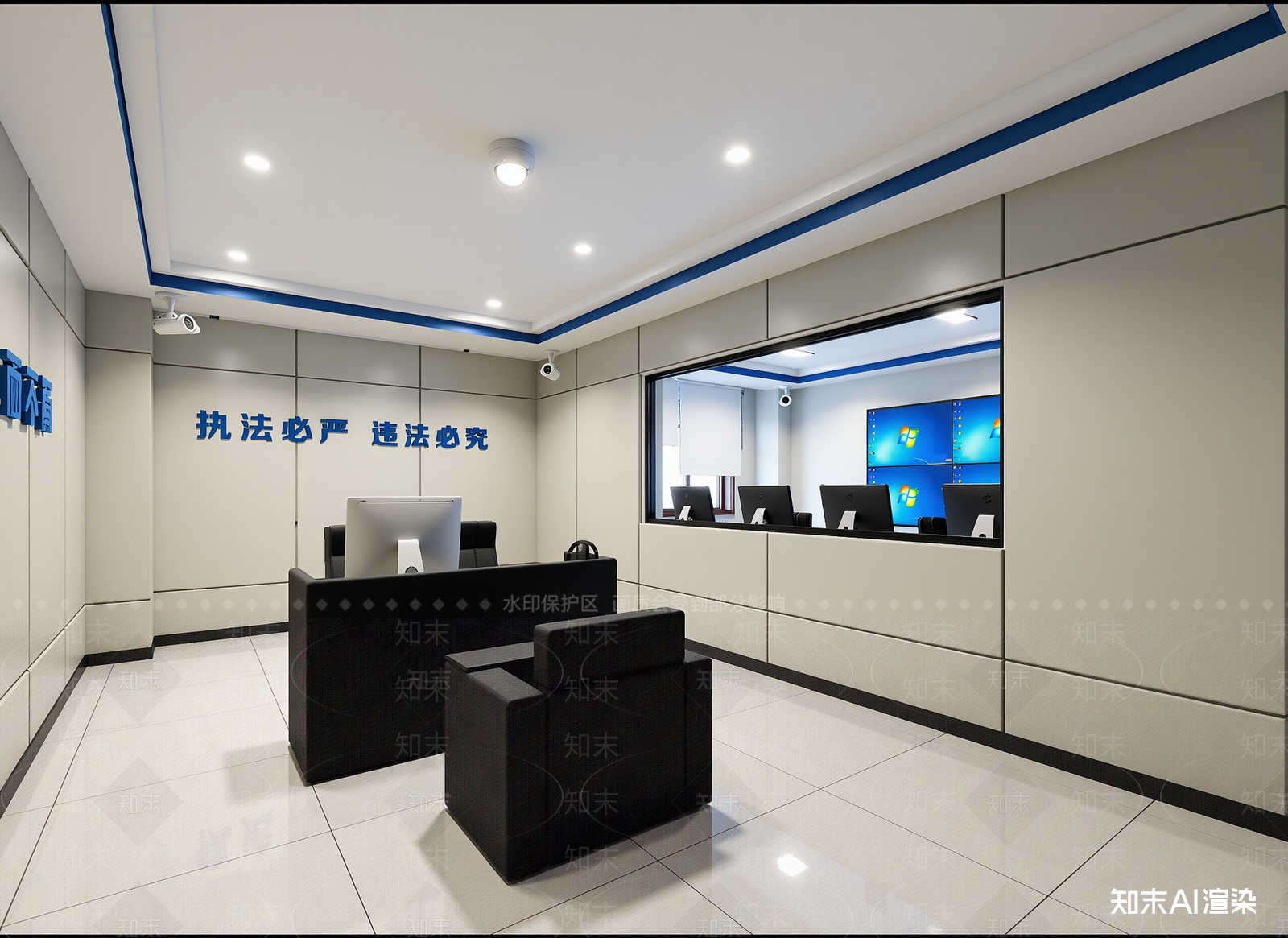 现代指挥中心3D模型下载【ID:1214373692】