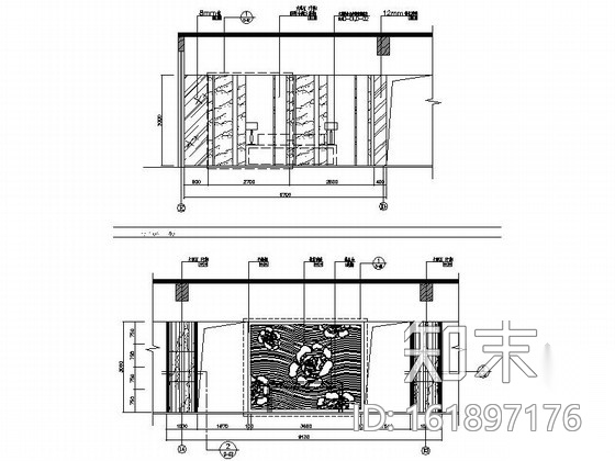 [重庆]现代简约酒店大堂室内精装修设计施工图施工图下载【ID:161897176】