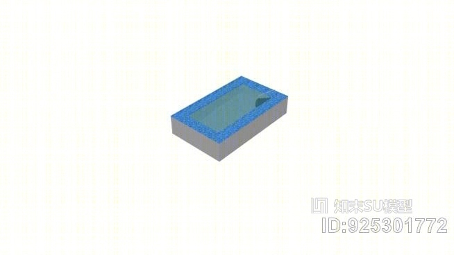 矩形水池详图SU模型下载【ID:925301772】