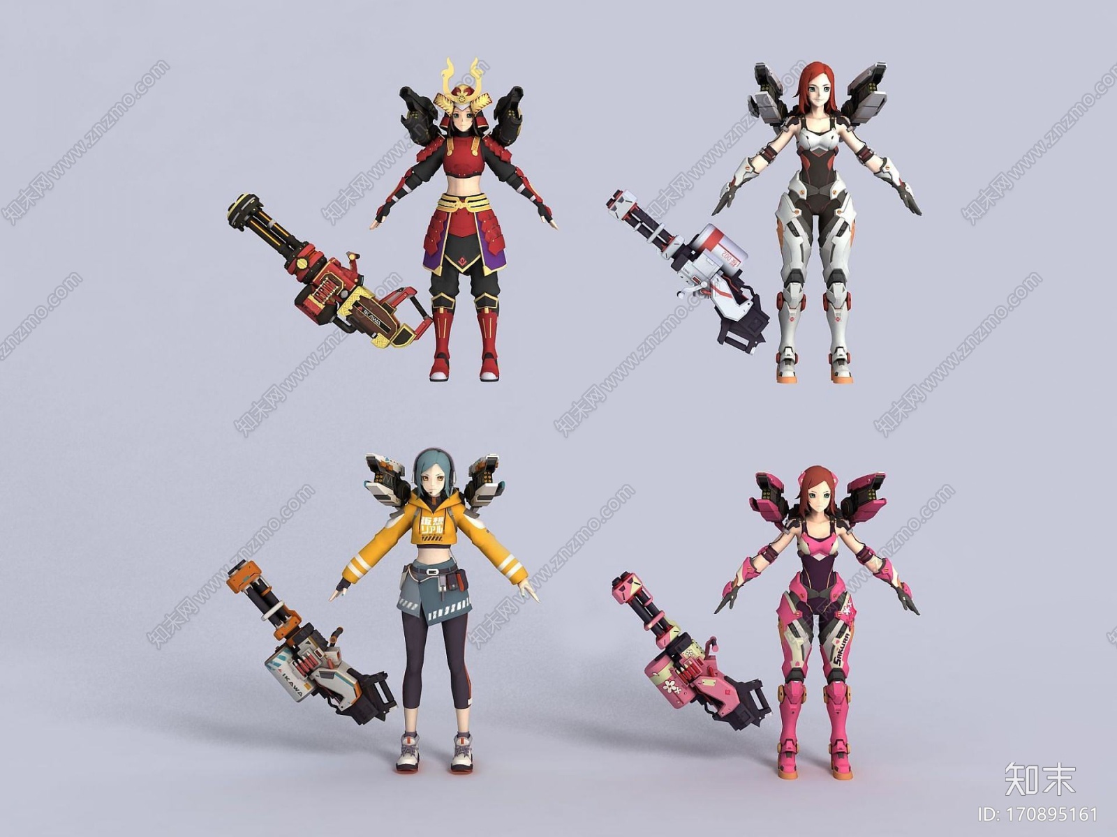 现代3D王牌战士井川樱CG模型下载【ID:170895161】