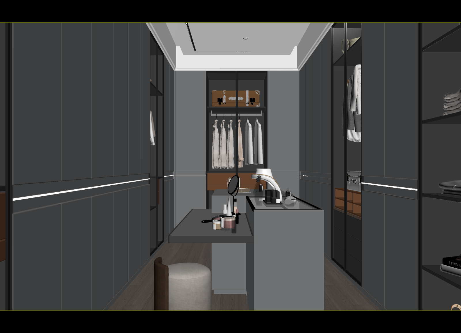 意式衣帽间3D模型下载【ID:1214747566】
