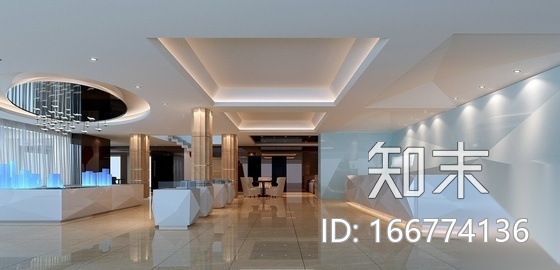 [福州]现代风格地产总部办公室装修图（含效果）cad施工图下载【ID:166774136】