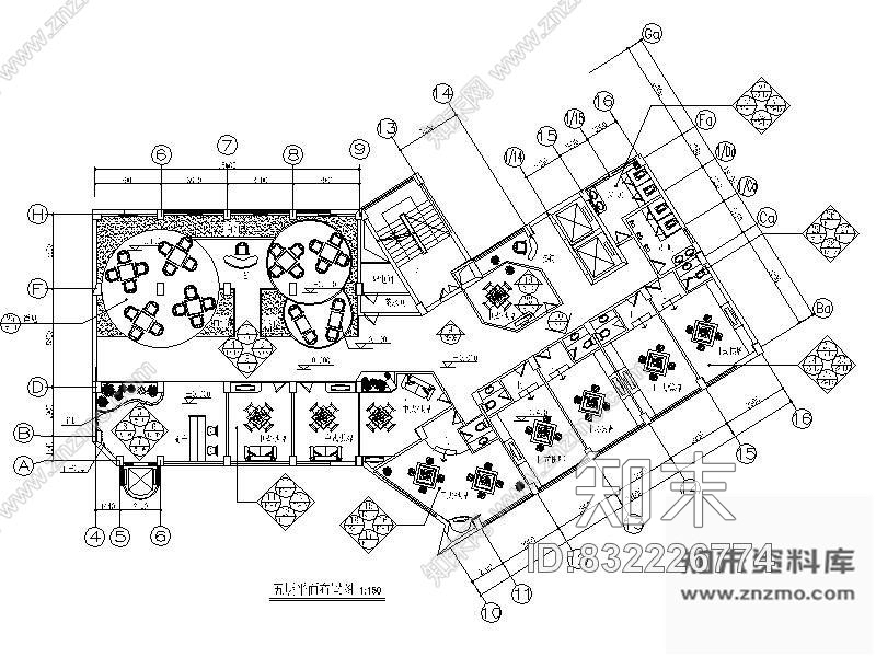 图块/节点某休闲酒店装修平面图cad施工图下载【ID:832226774】