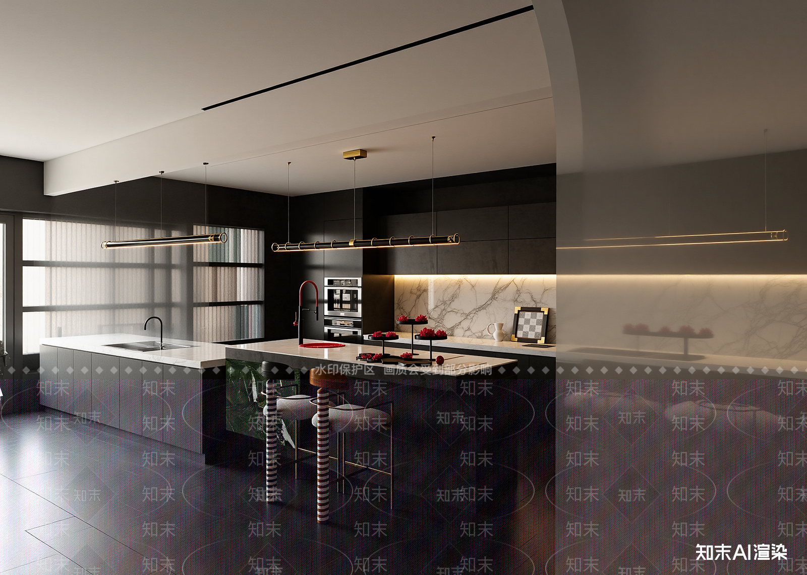 现代后厨3D模型下载【ID:1214735518】