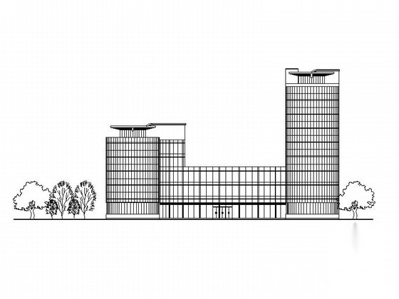 [阆中]某地区修建性详细规划3、4号地块行政办公B楼设计...施工图下载【ID:164862139】