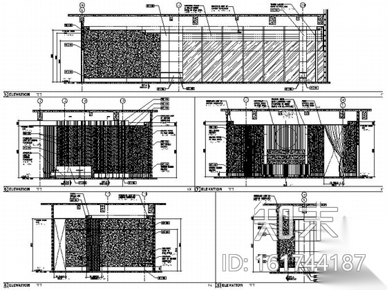 [厦门]中央商务区五星级豪华酒店装修图（含效果）cad施工图下载【ID:161744187】