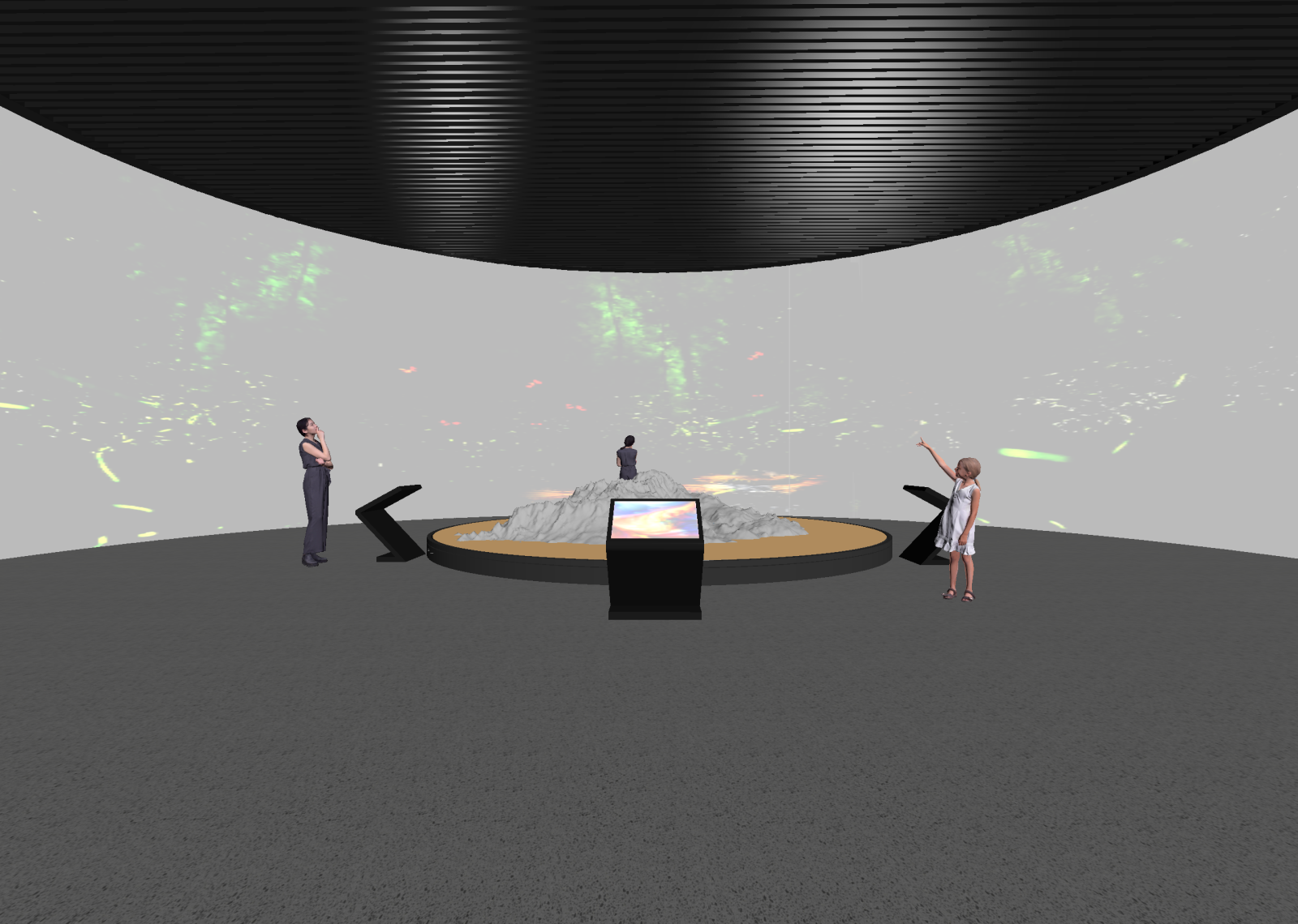 现代科技展厅3D模型下载【ID:1214620832】